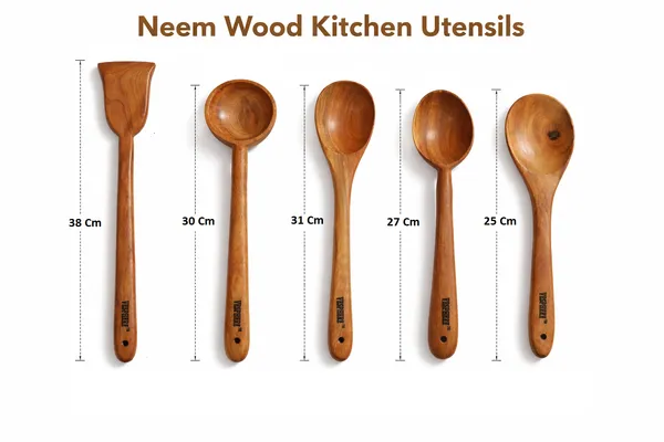 Pack_Of_5_Neem_Wood_Flat_Spatula,_Ladle,_Serving,_Cooking_And_Rice_Serving_Spoon