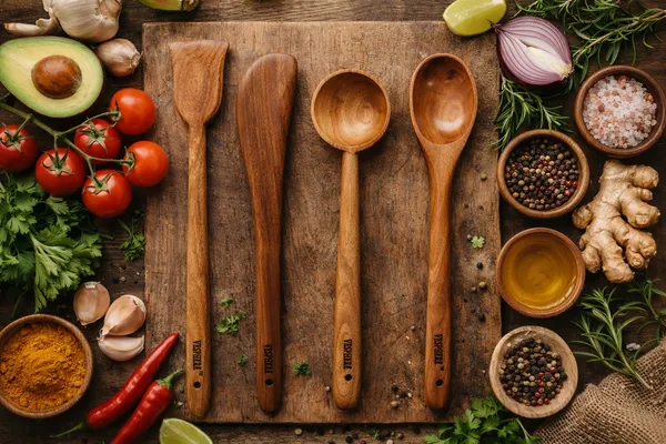 Pack_Of_4_Neem_Wood_Flat_Spatula,_Turner,_Ladle_And_Serving_Spoon