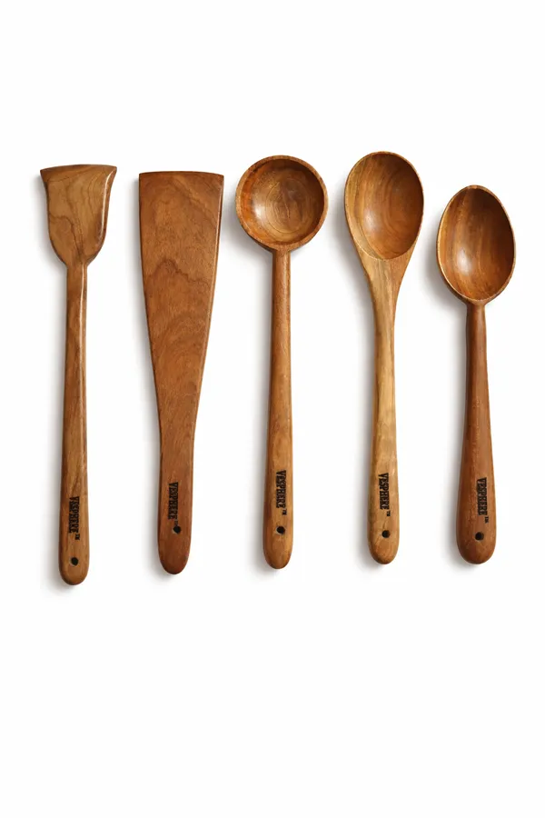Pack_Of_5_Neem_Wood_Flat_Spatula,_Wide_Spatula,_Ladle,_Serving_And_Cooking_Spoon