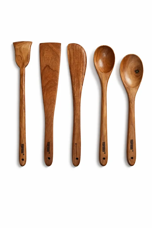 Pack_Of_5_Neem_Wood_Flat_Spatula,_Wide_Spatula,_Turner,_Serving_And_Rice_Serving_Spoon