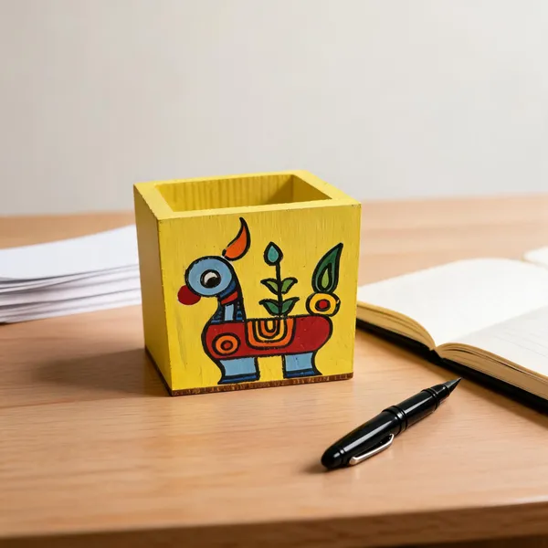 Yellow_Bird_Design_Pen_Holder