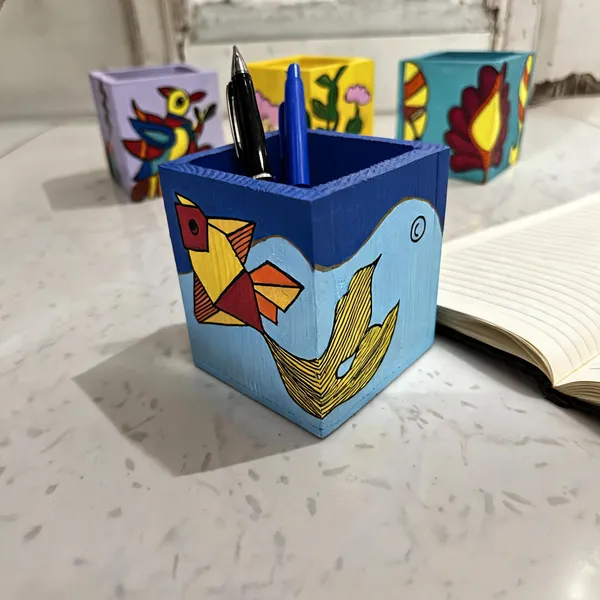 Blue_Fish_Design_Pen_Holder