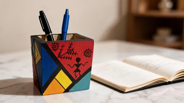 Folk_Art_Pen_Holder