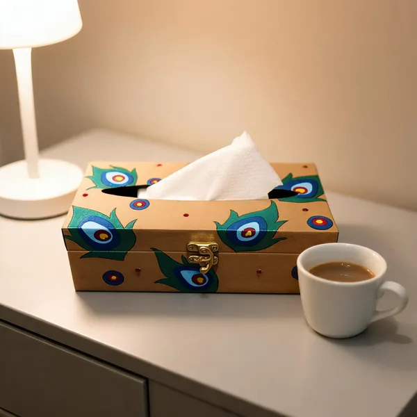 Peacock_Print_Tissue_Box_Cover