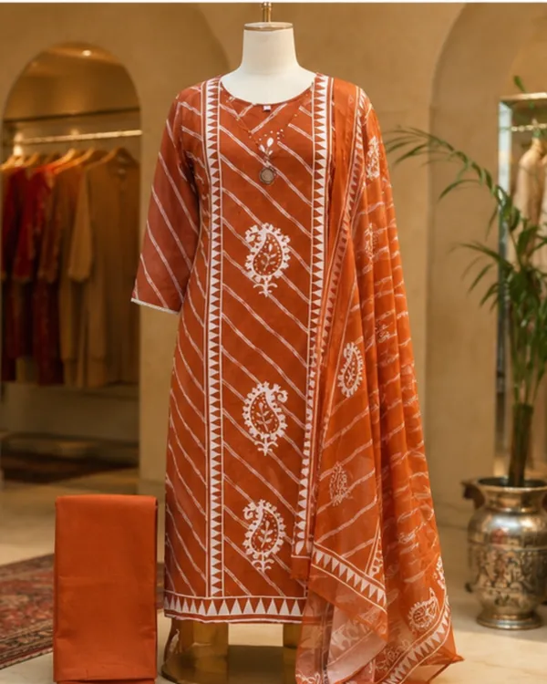 Rust_Cotton_Printed_Straight_Kurta_Set_for_Women
