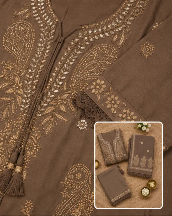 Brown_Embroidered_Kurta_Set_for_Women