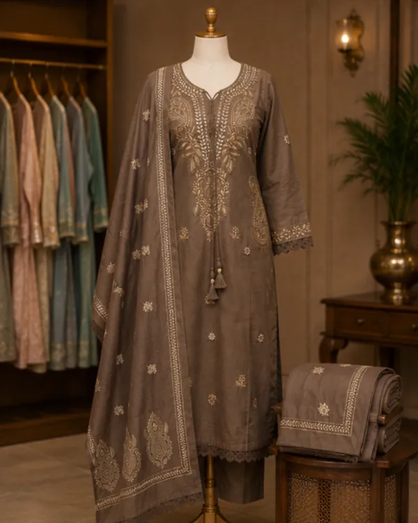 Brown_Embroidered_Kurta_Set_for_Women