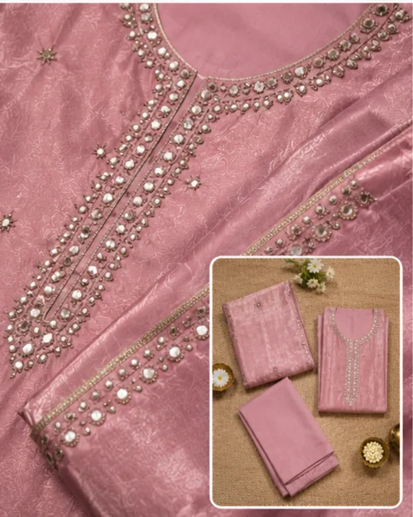 Pink_Textured_Embellished_Straight_Suit_Set_for_Women