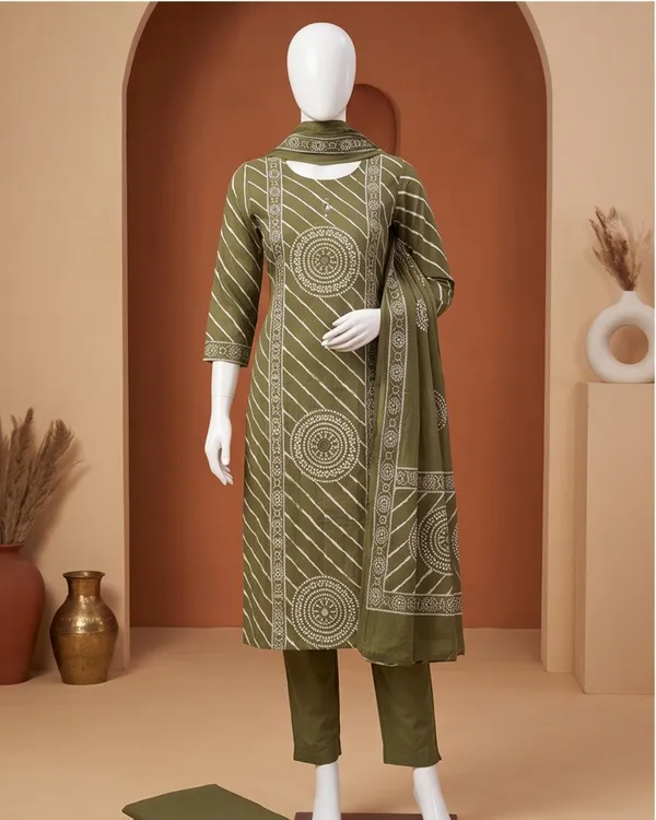 Olive_Green_Cotton_Printed_Straight_Kurta_Set_for_Women