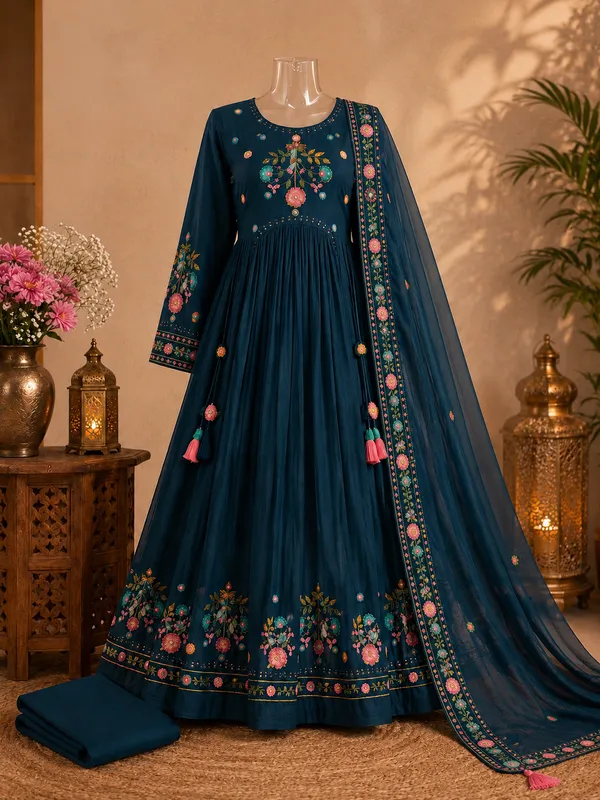 Navy_Blue_Embroidered_Anarkali_Suit_Set_for_Women