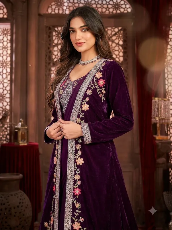 Purple_Velvet_Embroidered_Anarkali_Suit_for_Women