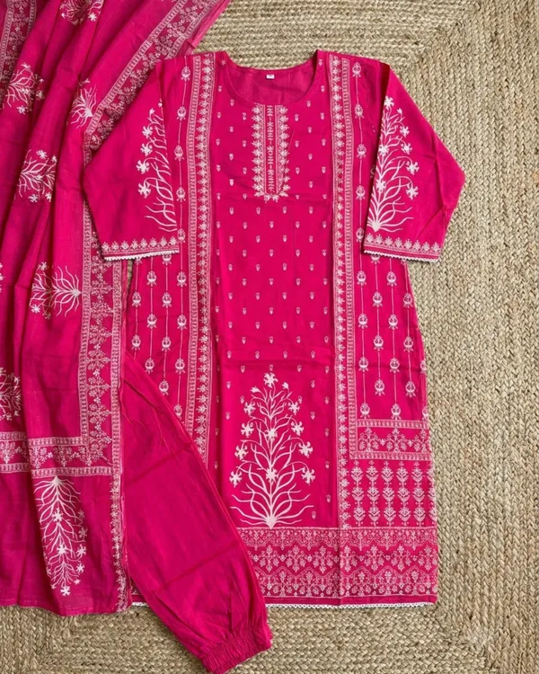 Pink_Cotton_Embroidered_Straight_Kurta_Set_for_Women
