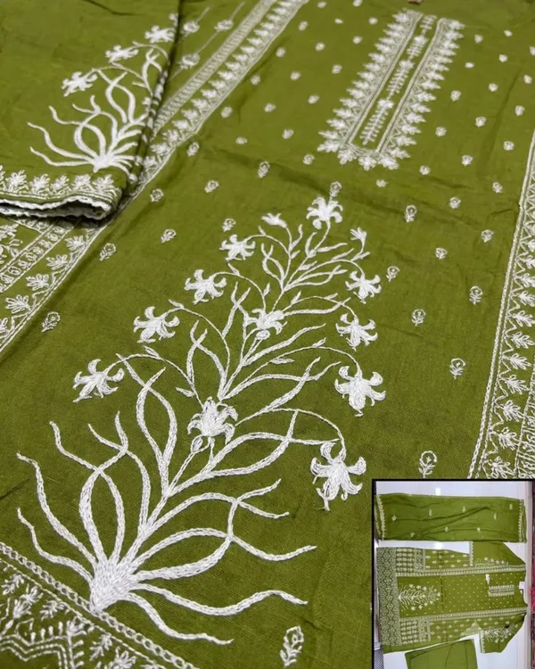 Mehandi_Green_Cotton_Green_Embroidered_Straight_Suit_Set_for_Women