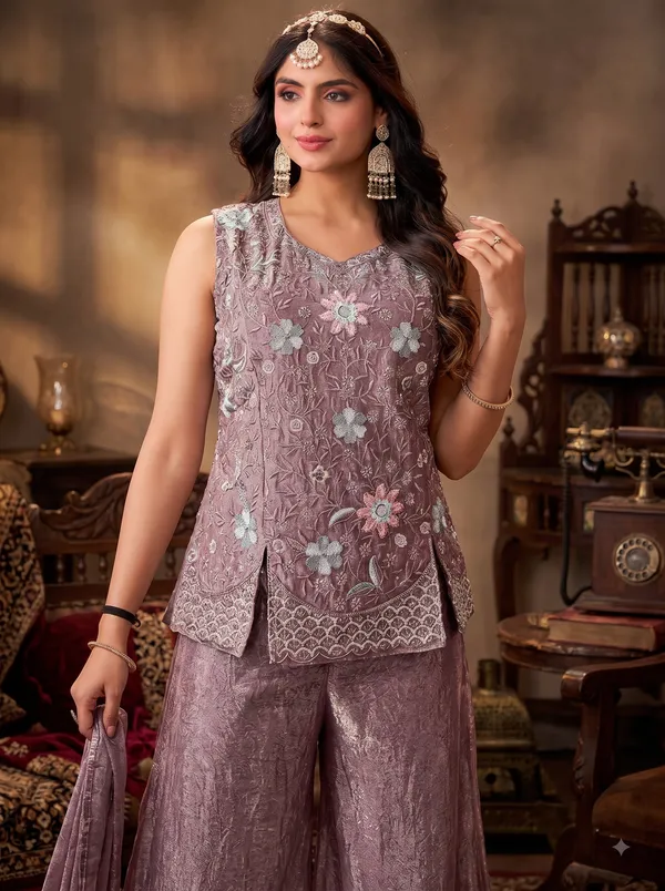 Mauve_Embroidered_Kurta_Palazzo_Dupatta_Set_for_Women