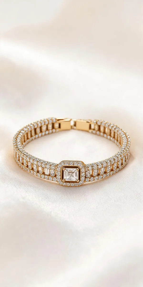 Crystal_Embellished_Geometric_Statement_Bracelet_For_Women