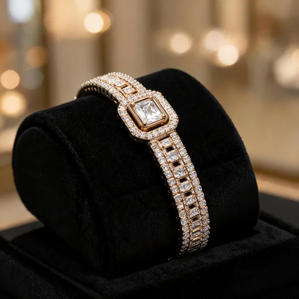 Crystal_Embellished_Geometric_Statement_Bracelet_For_Women