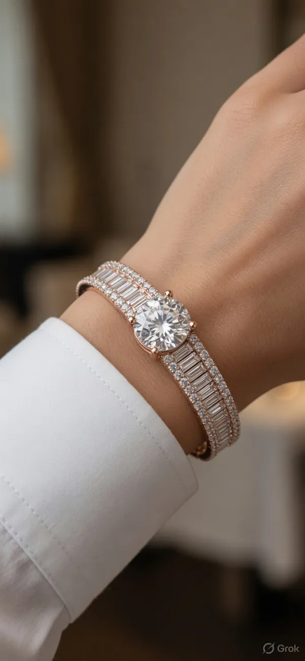 Rose_Baguette_Cut_Crystal_Statement_Bracelet_For_Women