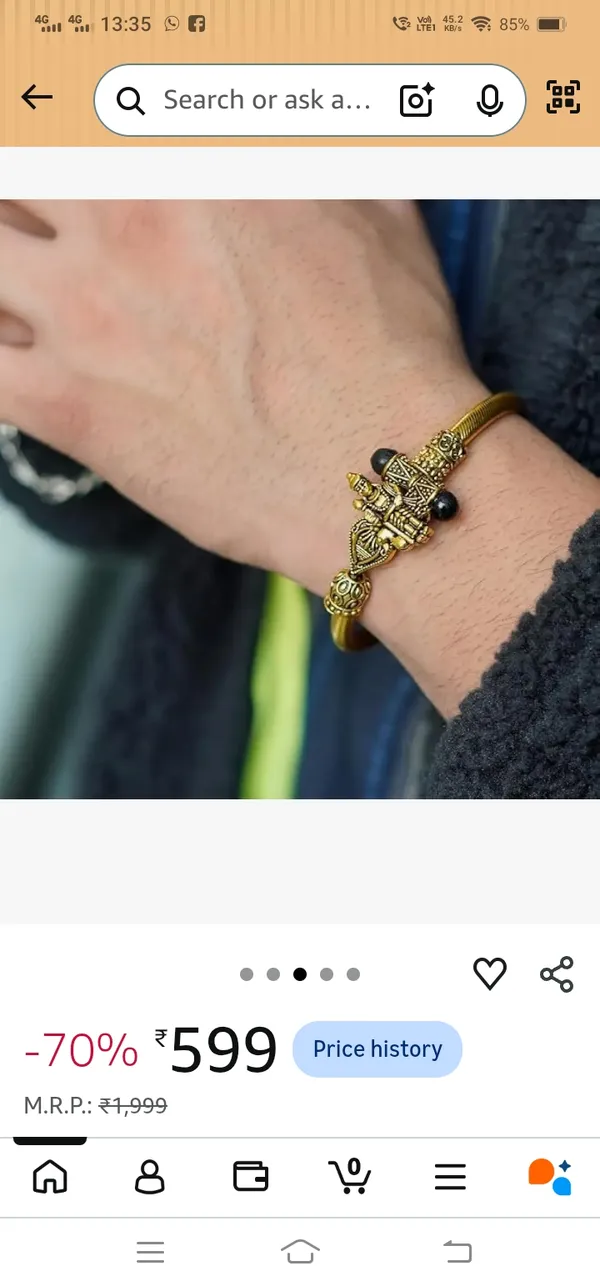 Gold_Plated_Karungali_Murugan_Rakhi_for_Brother
