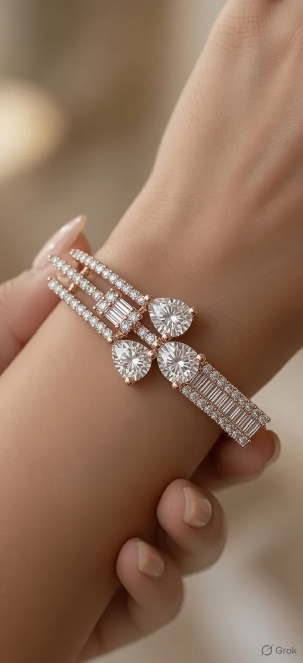 Rose_American_Diamond_Bracelet_Set_For_Women