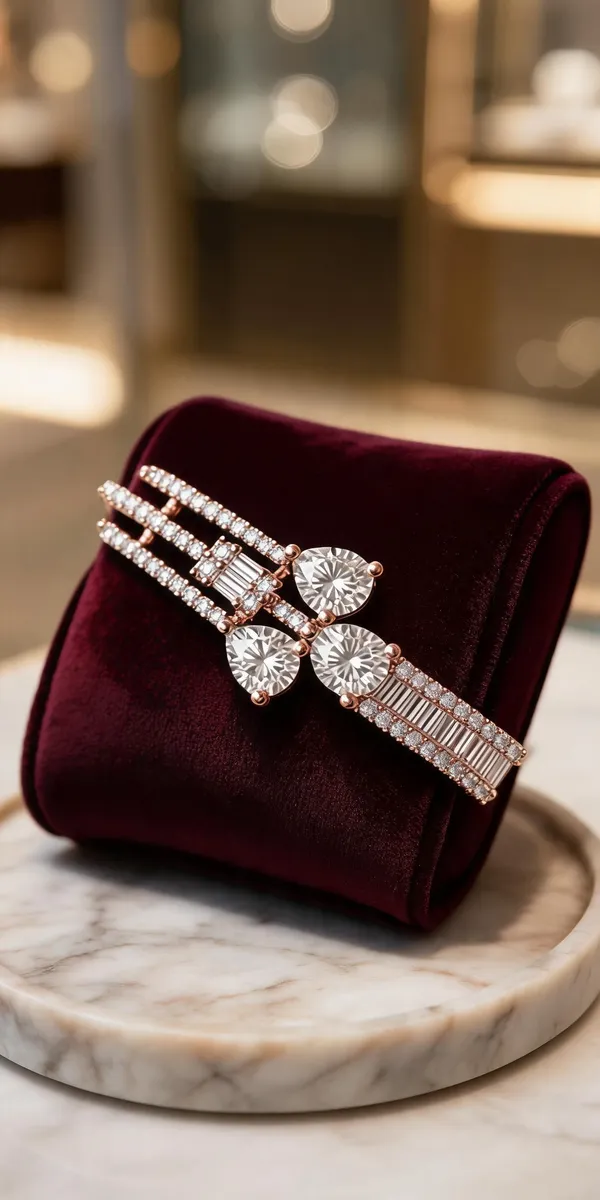 Rose_American_Diamond_Bracelet_Set_For_Women