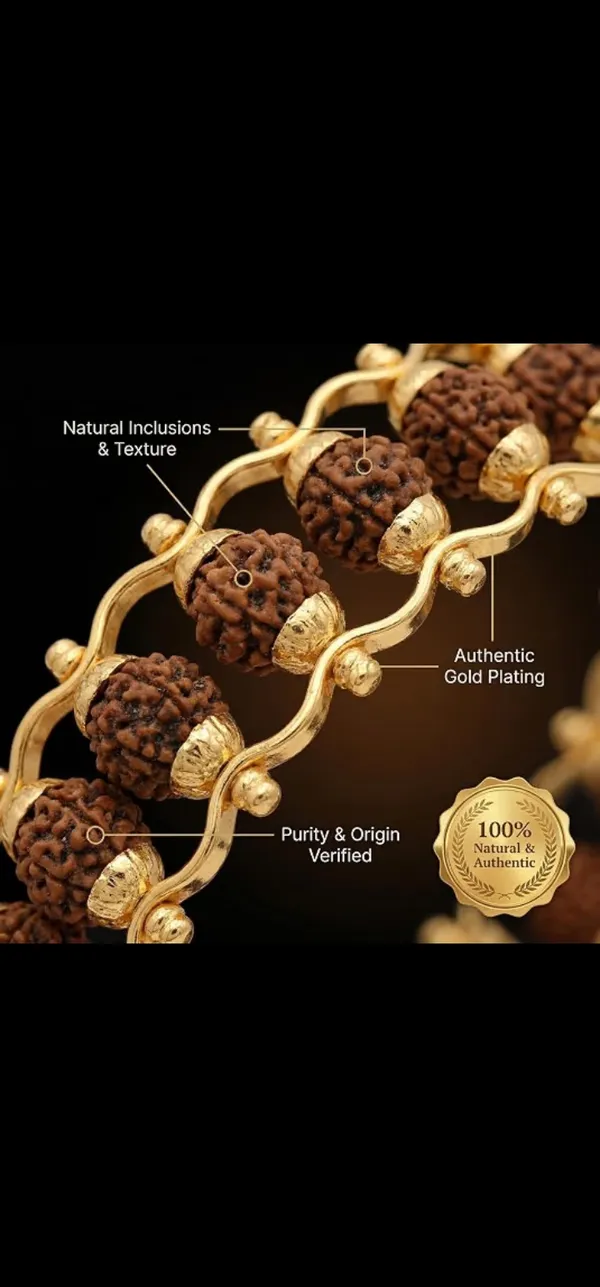 Gold_Plated_Rudraksha_Bead_Bracelet