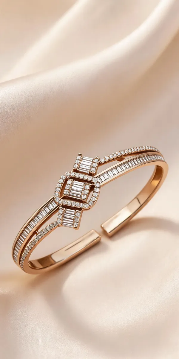Rose_Baguette_And_Round_Diamond_Bracelet_For_Women