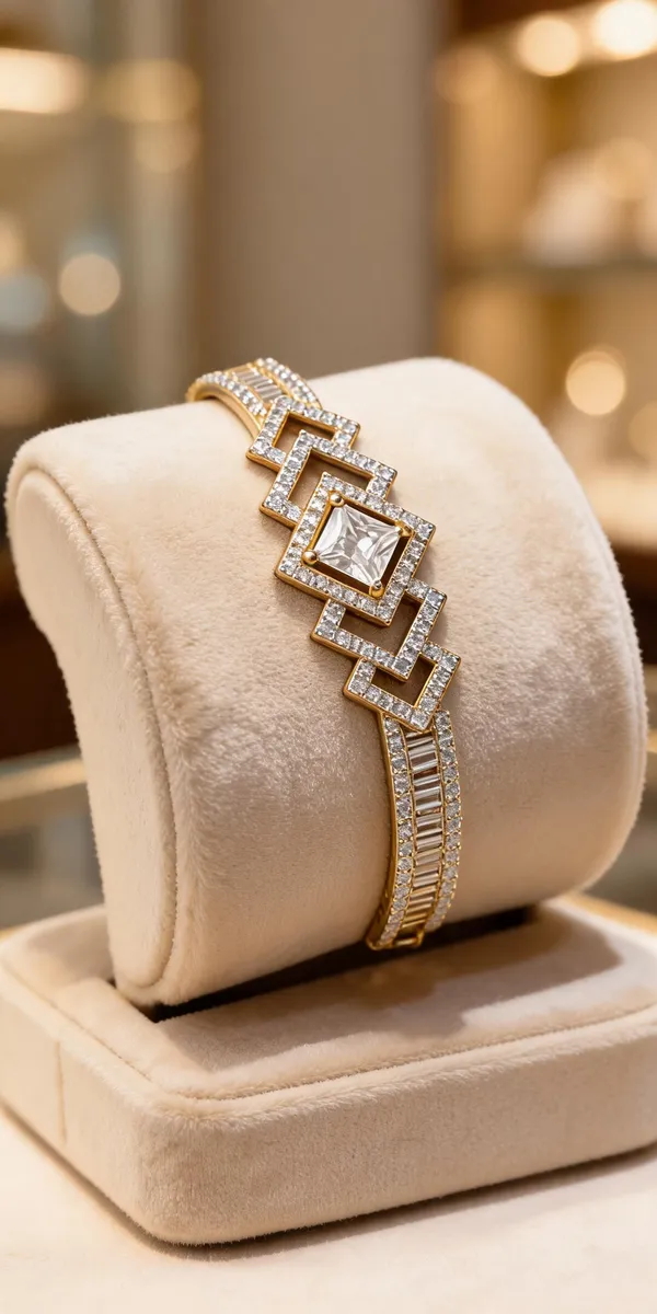 Plated_American_Diamond_Geometric_Bracelet_For_Women