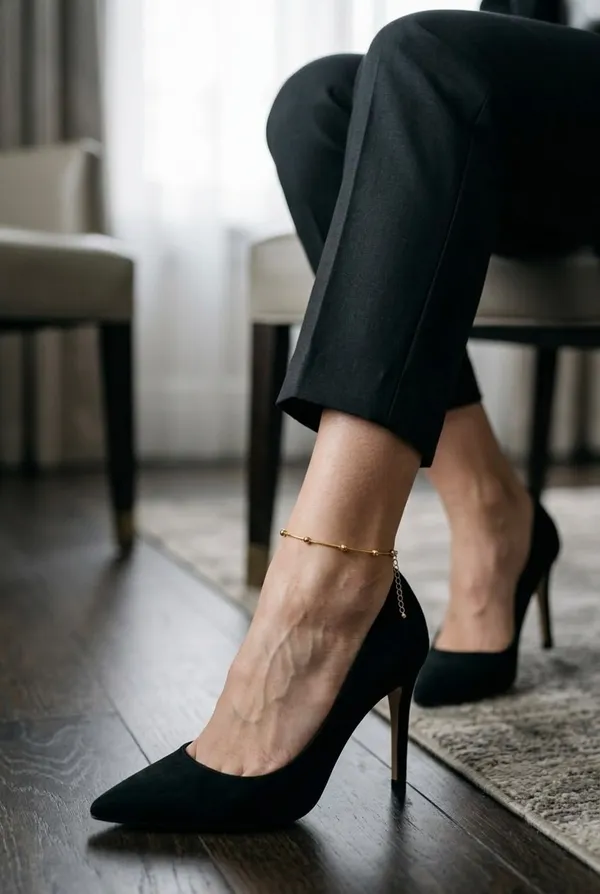 Anti-Tarnish_Gold_Ball_Chain_Anklet_For_Girls_OR_Women