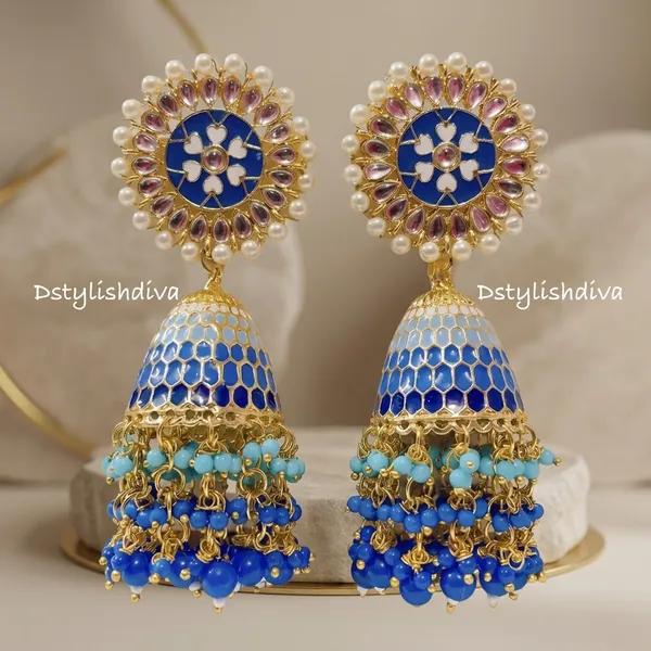 Midnight_Bloom_Jhumka_Earrings_For_Women