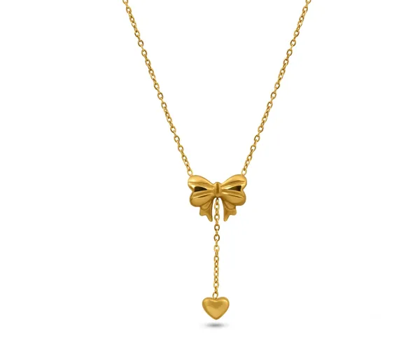 Golden_Bow_Heart_Drop_Necklace