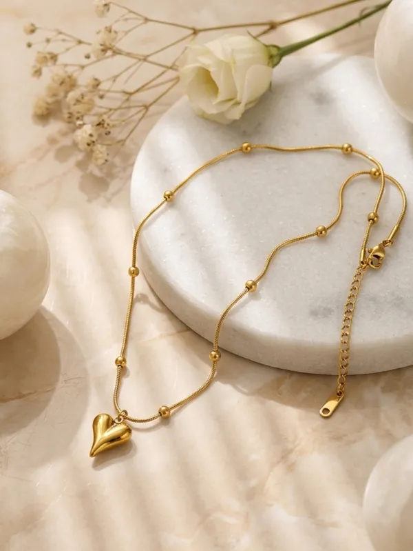 Heart_Ball_Chain_Pendant_Necklace