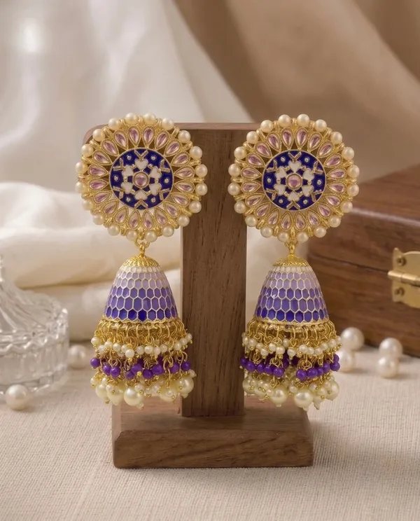 Midnight_Bloom_Jhumka_Earrings_For_Women