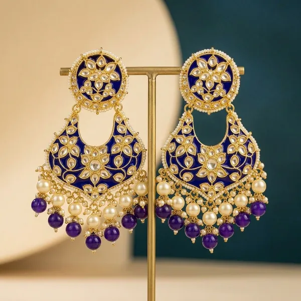 Blue_Brass_Kundan_Pearl_Bead_Drop_Chandbali_Earrings_For_Women