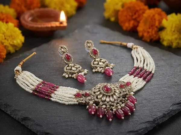 Polki_Kundan_Pearls_Necklace_Set