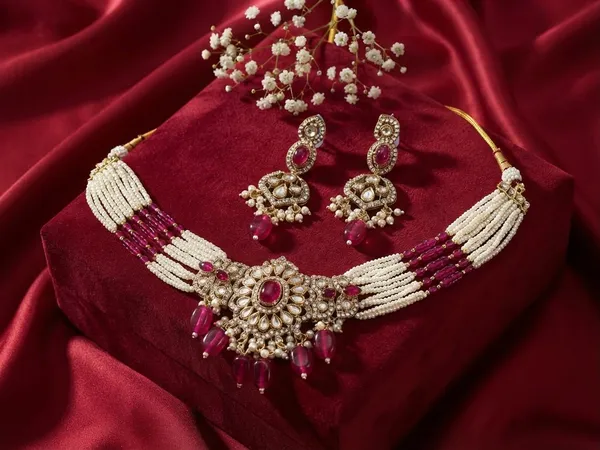 Polki_Kundan_Pearls_Necklace_Set