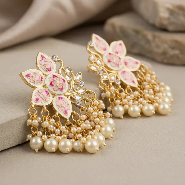 Gold_Brass_Meenakari_Floral_Pearl_Drop_Earrings_For_Women