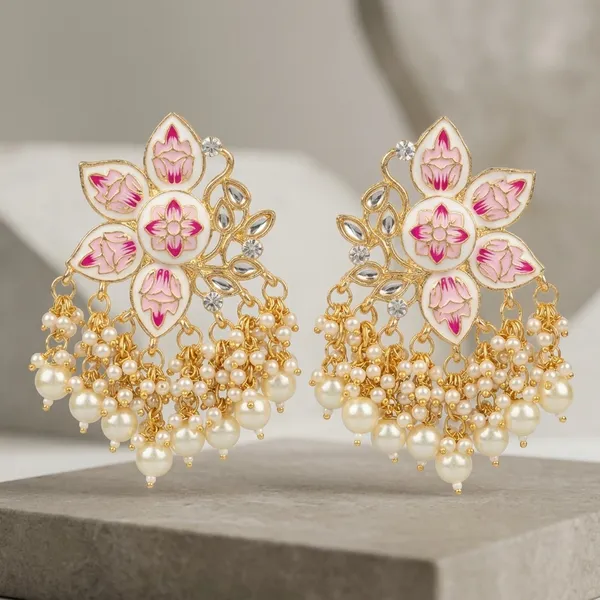 Gold_Brass_Meenakari_Floral_Pearl_Drop_Earrings_For_Women