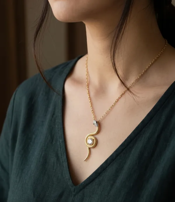 Snake_Pendant_Necklace,_Anti-tarnish_with_Crystal_Stone