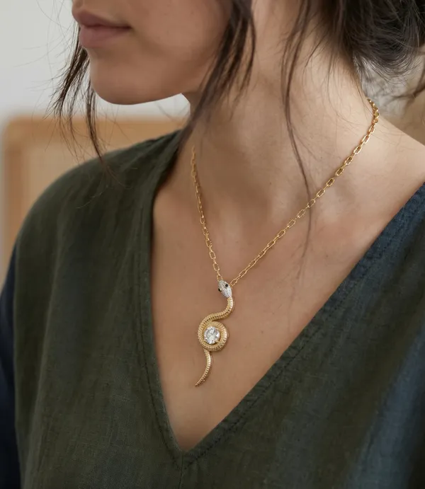 Snake_Pendant_Necklace,_Anti-tarnish_with_Crystal_Stone
