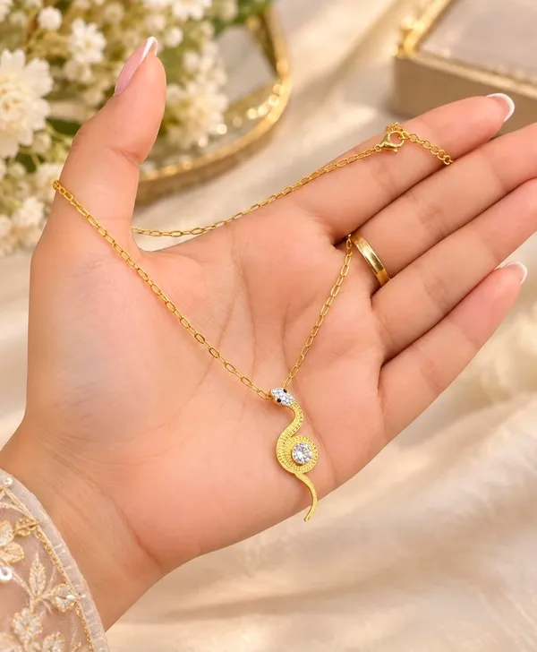 Snake_Pendant_Necklace,_Anti-tarnish_with_Crystal_Stone