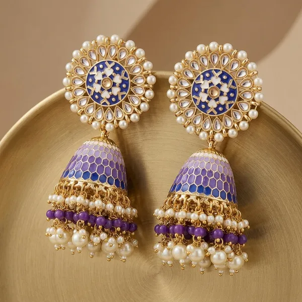 Midnight_Bloom_Jhumka_Earrings_For_Women