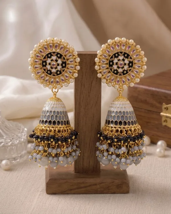 Midnight_Bloom_Jhumka_Earrings_For_Women