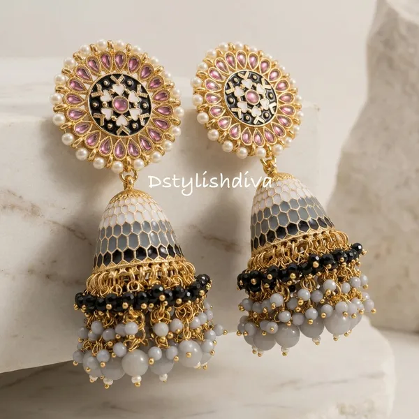 Midnight_Bloom_Jhumka_Earrings_For_Women