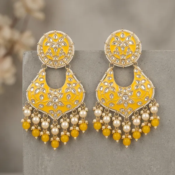 Yellow_Brass_Meenakari_Kundan_Chandbali_Pearl_Drop_Earrings_For_Women