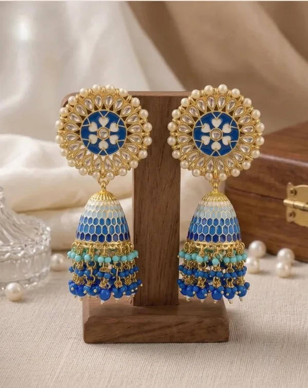 Midnight_Bloom_Jhumka_Earrings_For_Women