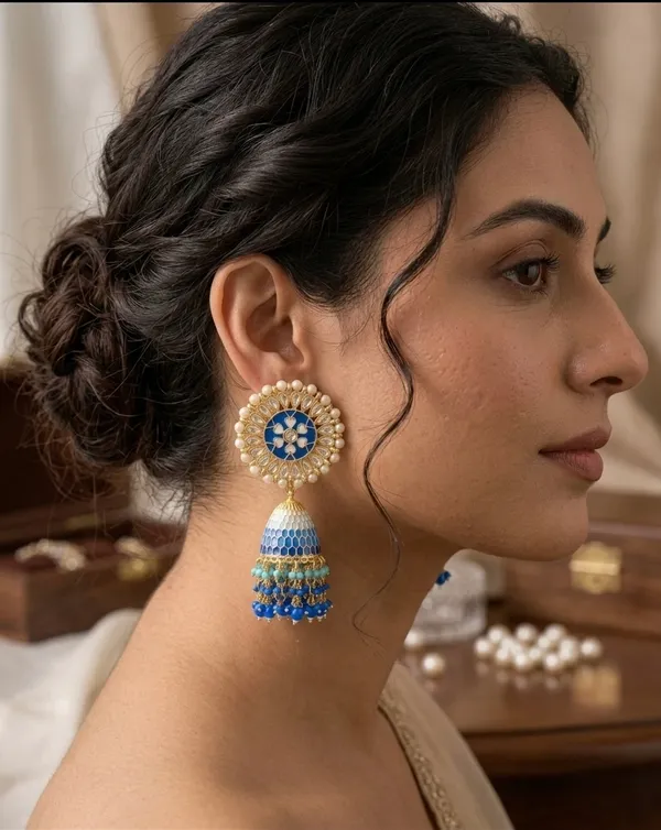 Midnight_Bloom_Jhumka_Earrings_For_Women