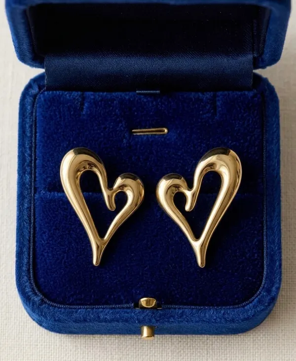 Gold_Stainless_Steel_Heart_Shaped_Stud_Earrings_For_Women