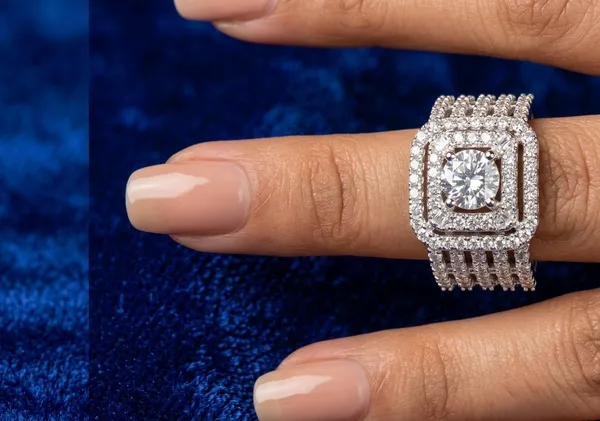 Silver_Stainless_Steel_Cubic_Zirconia_Halo_Adjustable_Ring_For_Women