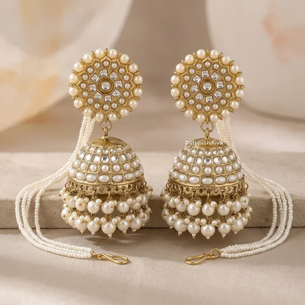 White_Gold_Brass_Kundan_Pearl_Jhumka_Earrings_For_Women