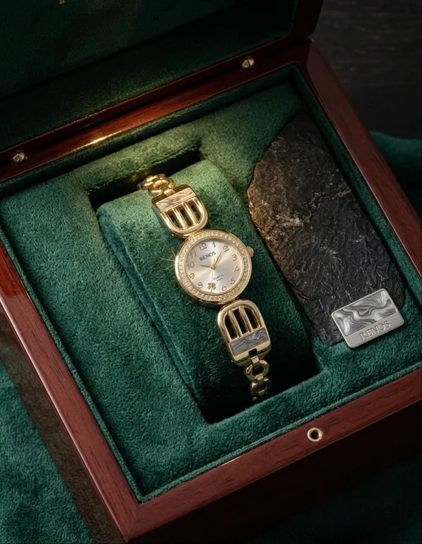 Anti_Tarnish_Bracelet_Round_Dial_Quardz_Watch